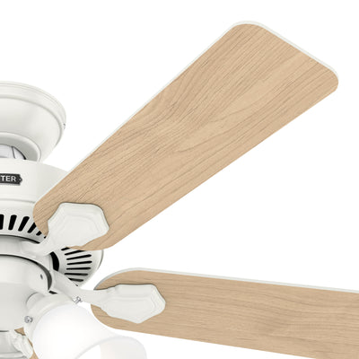 44 inch Swanson ENERGY STAR® Fresh White Ceiling Fan with LED Light Kit and Pull Chain