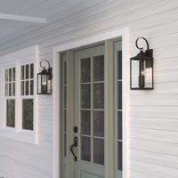 8.75'' Halston Powder Coated Black 3 Light Lantern