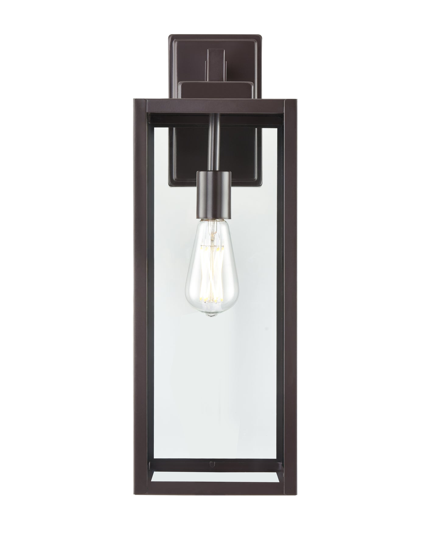 7'' Atless Powder Coated Bronze 1 Light Lantern