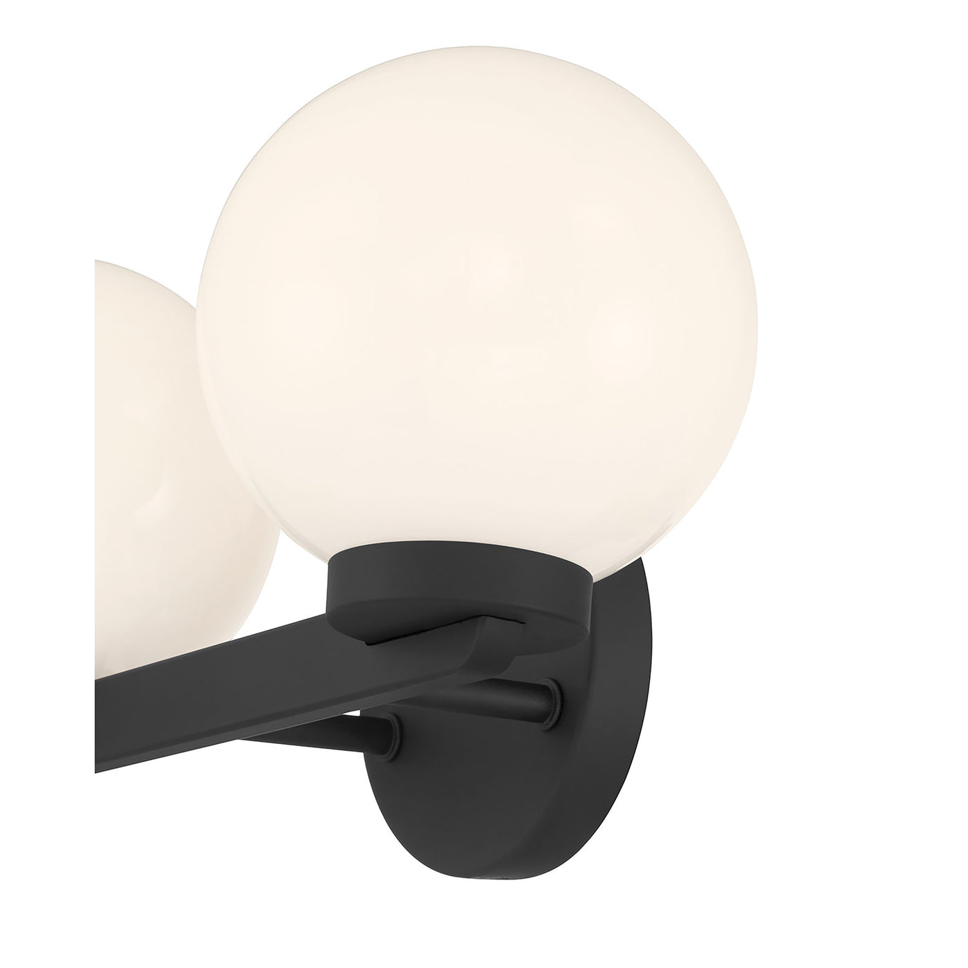 14'' Ardeva Matte Black 2 Light Bath Vanity