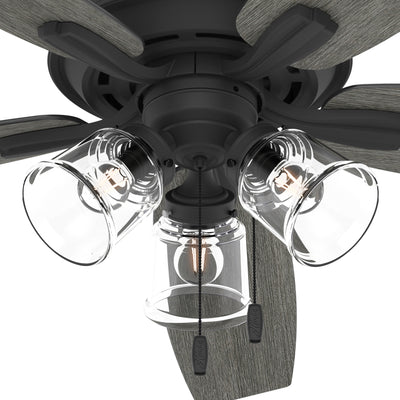 60 inch Dondra ENERGY STAR® Matte Black Ceiling Fan with LED Light Kit and Pull Chain