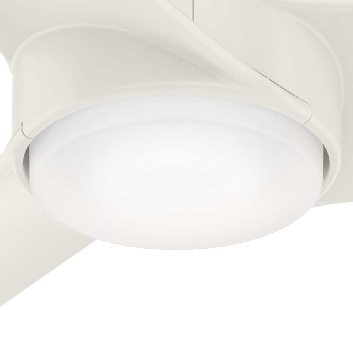 54 inch Havoc Fresh White WeatherMax Indoor / Outdoor Ceiling Fan with LED Light Kit and Wall Control