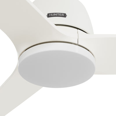52 inch Malden Matte White Ceiling Fan with LED Light Kit and Handheld Remote