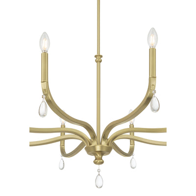 21.75'' Viremont Vintage Brass 8 Light Chandelier