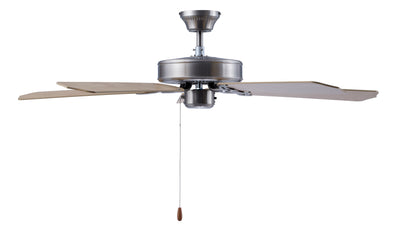 52 Inch Royal Star Brushed Nickel Indoor Ceiling Fan 5-Blade Reversible