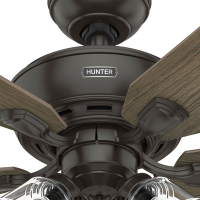 52 inch Rosner Noble Bronze Ceiling Fan with LED Light Kit and Pull Chain