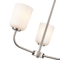 11'' Laphia Brushed Nickel 3 Light Chandelier