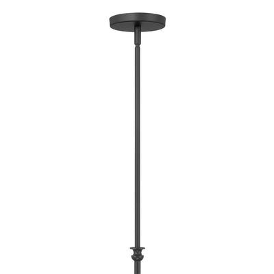 21.75'' Viremont Matte Black 8 Light Chandelier