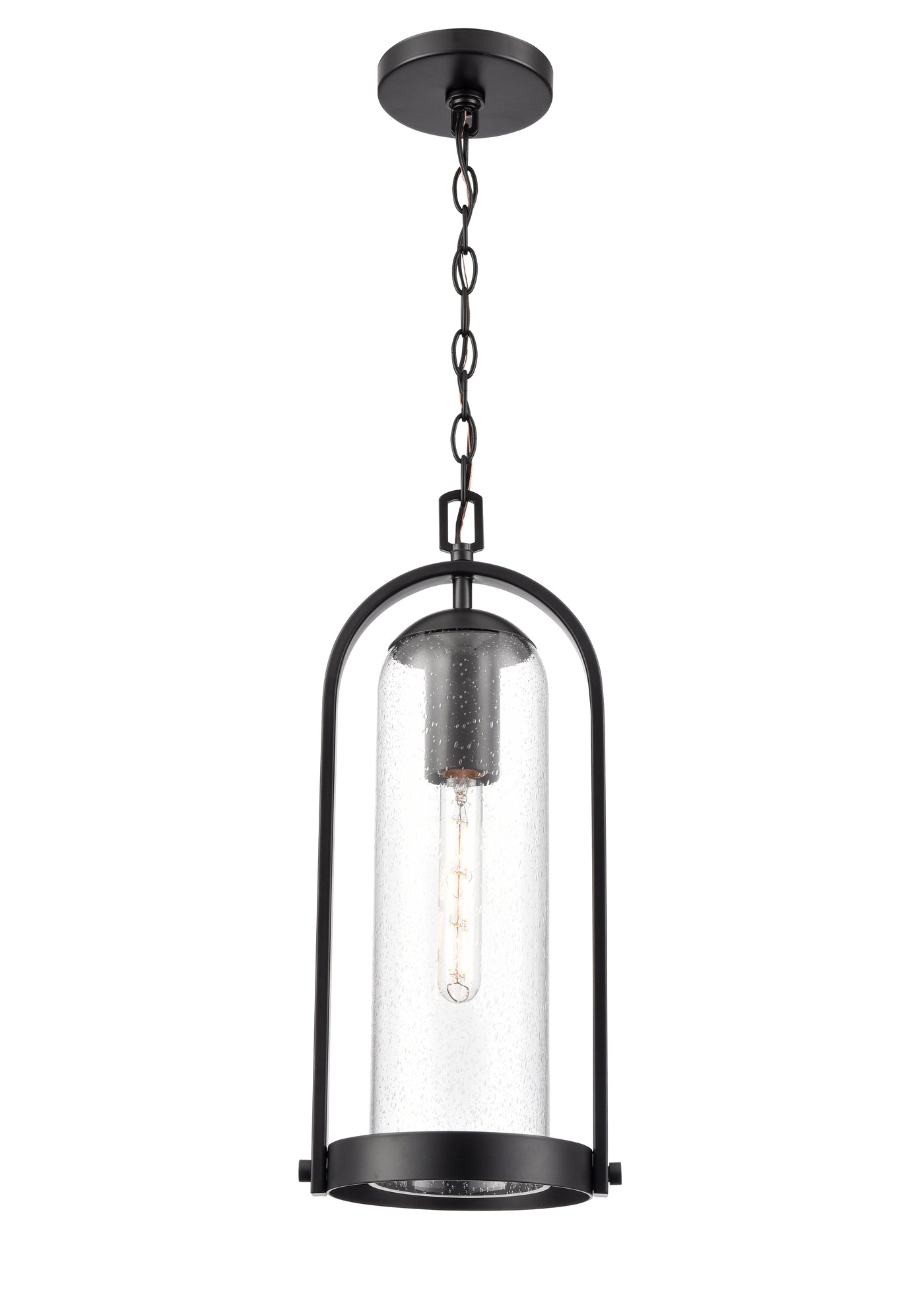 20'' Luxio Powder Coated Black 1 Light Hanging Lantern