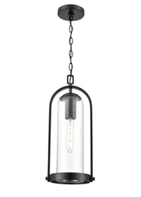 20'' Luxio Powder Coated Black 1 Light Hanging Lantern