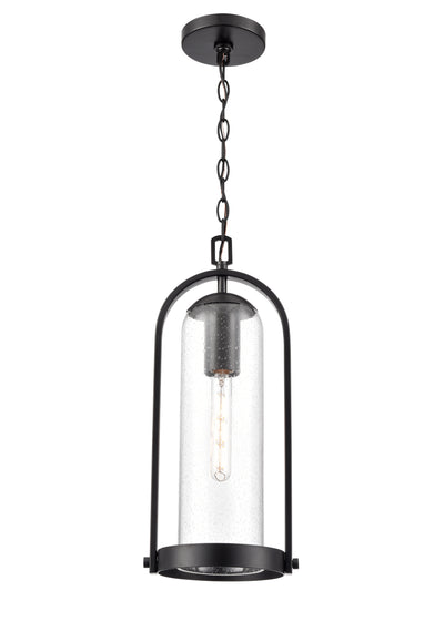 20'' Luxio Powder Coated Black 1 Light Hanging Lantern