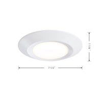 6-inch White Wall Light with 5-CCT Selectable White