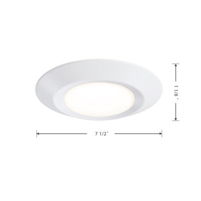 6-inch White Wall Light with 5-CCT Selectable White