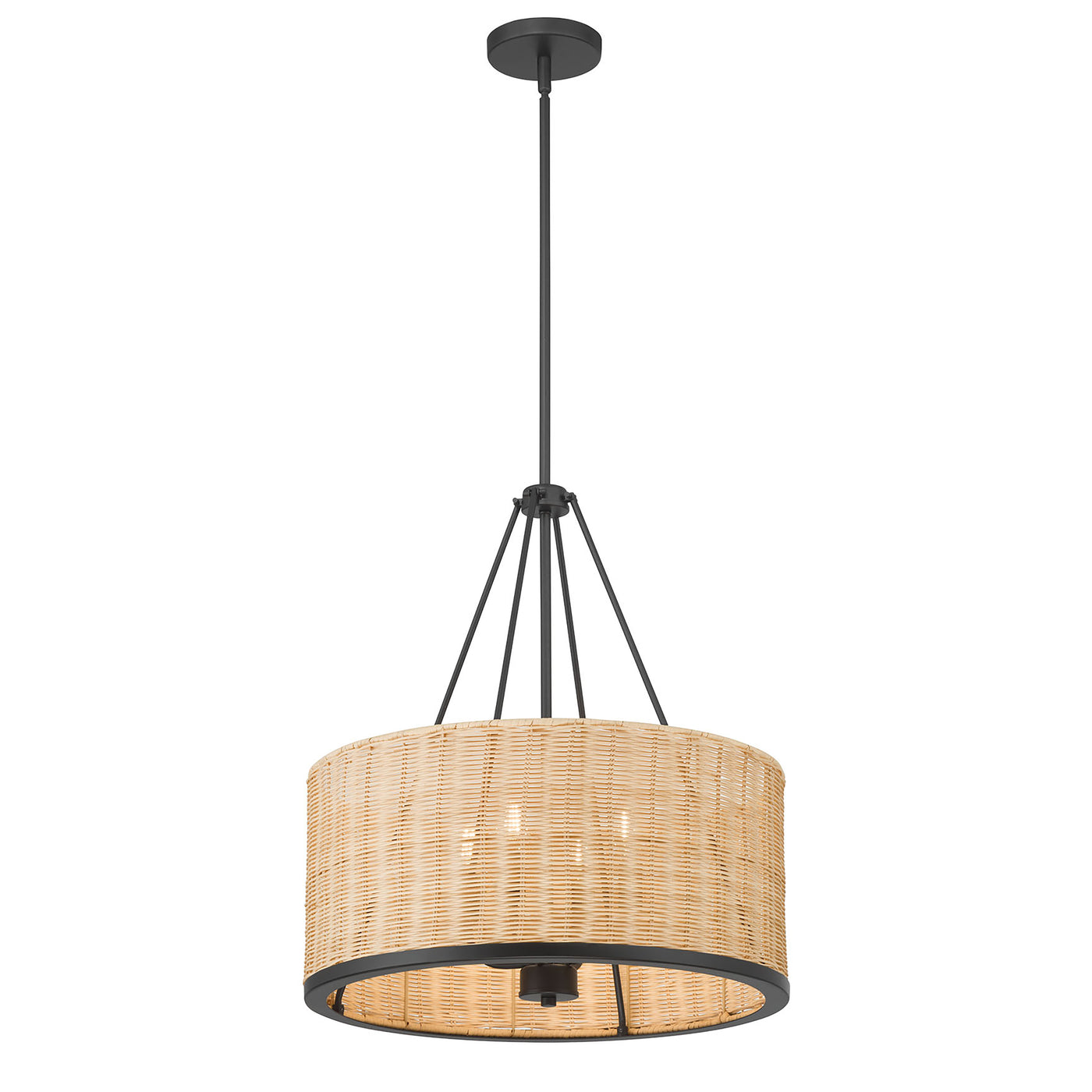 22'' Namiro Matte Black 4 Light Pendant