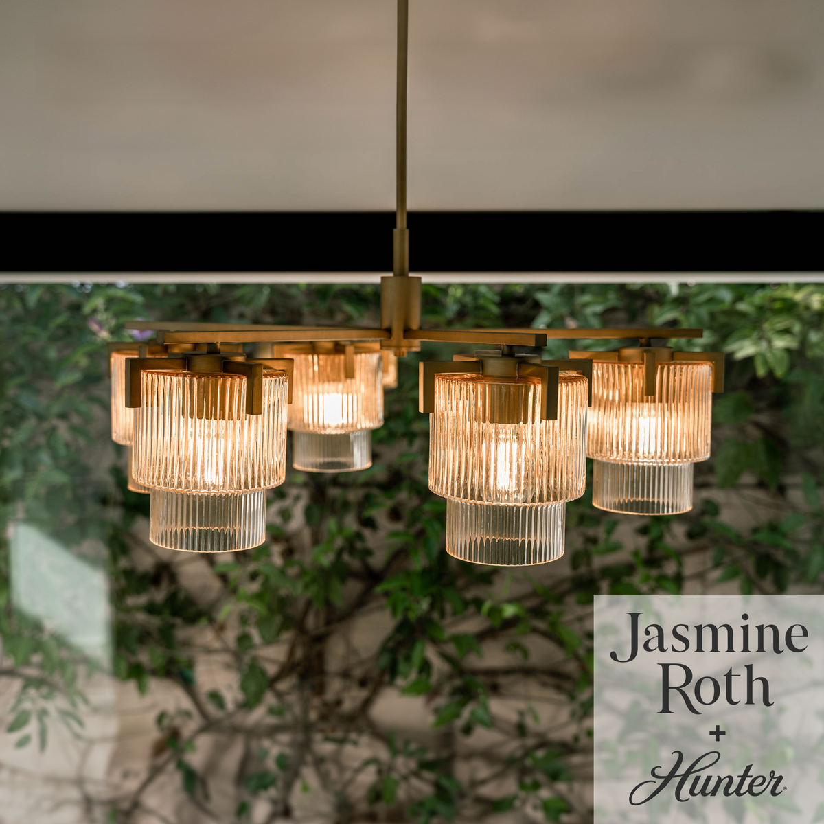 Ontario 27-inch 5-light Luxe Gold Chandelier with Amber Glass