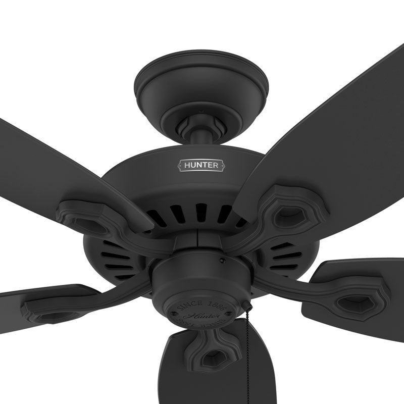 42 inch Builder Elite Matte Black Ceiling Fan and Pull Chain