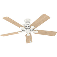 52 inch Pro's Best ENERGY STAR® Fresh White Ceiling Fan with LED Light Kit and Pull Chain
