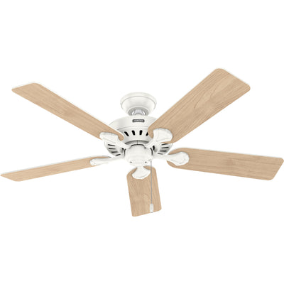 52 inch Pro's Best ENERGY STAR® Fresh White Ceiling Fan with LED Light Kit and Pull Chain