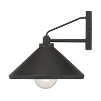 9-inch Vectra Powder Coated Black 1-Light Outdoor Wall Sconce