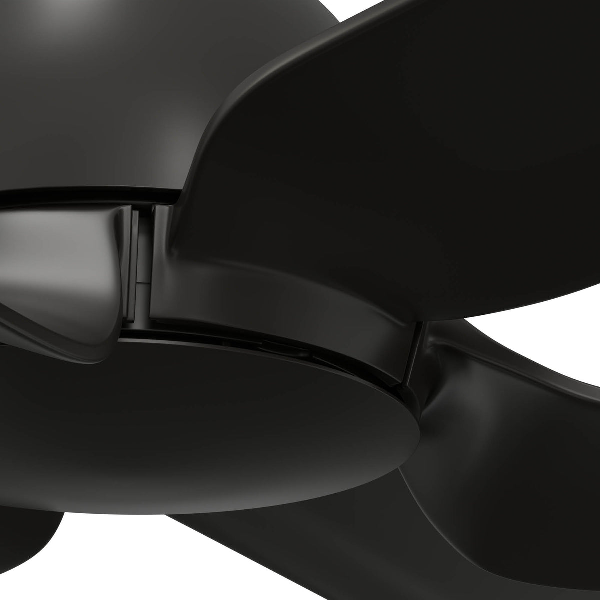 52 inch AirStack ENERGY STAR® Flat Matte Black Damp Rated Ceiling Fan and Handheld Remote