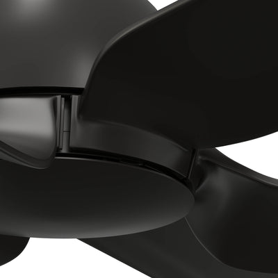 52 inch AirStack ENERGY STAR® Flat Matte Black Damp Rated Ceiling Fan and Handheld Remote