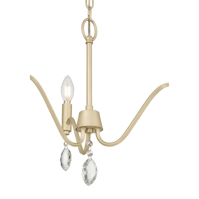 15'' Aureline Aged Silver 3 Light Chandelier