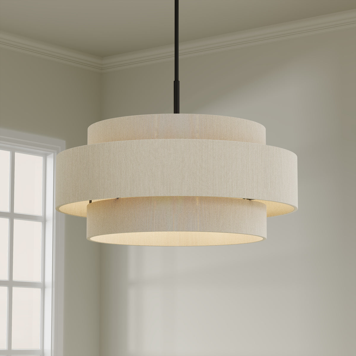 20.5'' Helbert Matte Black 6 Light Pendant