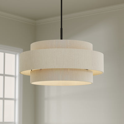 20.5'' Helbert Matte Black 6 Light Pendant