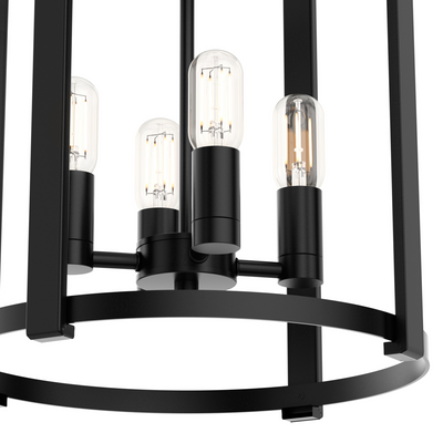 Astwood 16-inch 4-light Matte Black Drum Chandelier