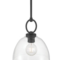 11.5'' Velto Matte Black 1 Light Pendant