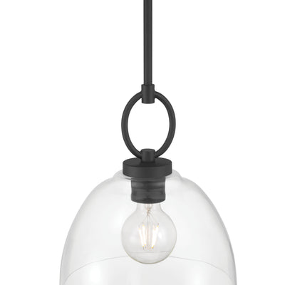 11.5'' Velto Matte Black 1 Light Pendant