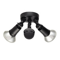 11.25''  Powder Coated Black 2 Light Flood Light