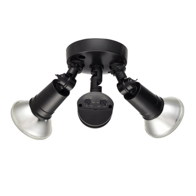 11.25''  Powder Coated Black 2 Light Flood Light