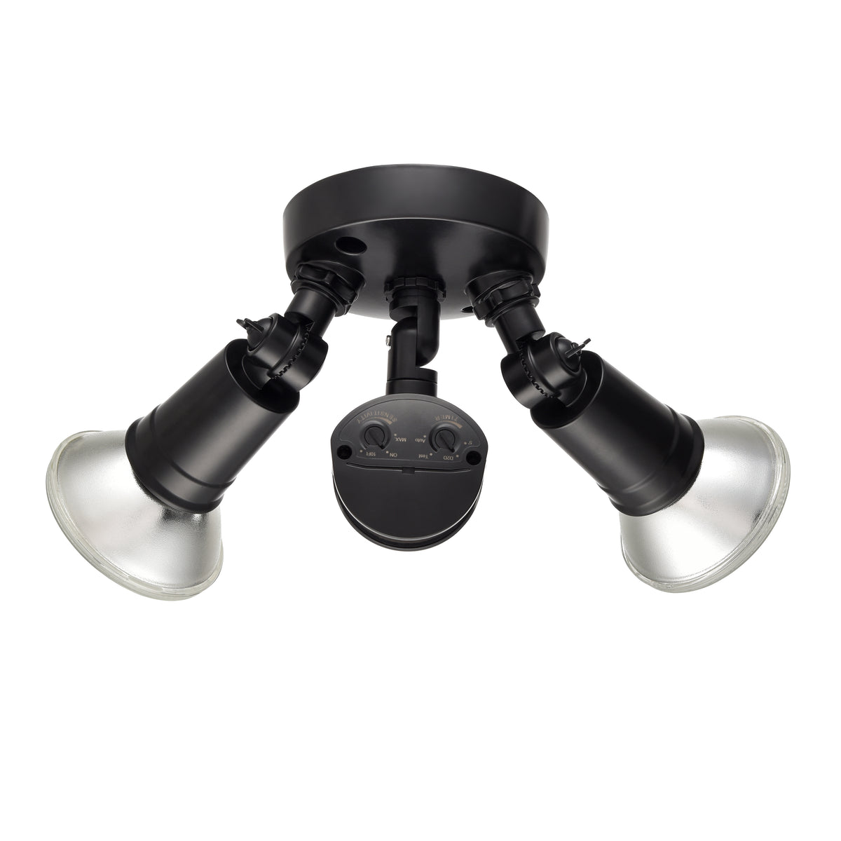 11.25''  Powder Coated Black 2 Light Flood Light