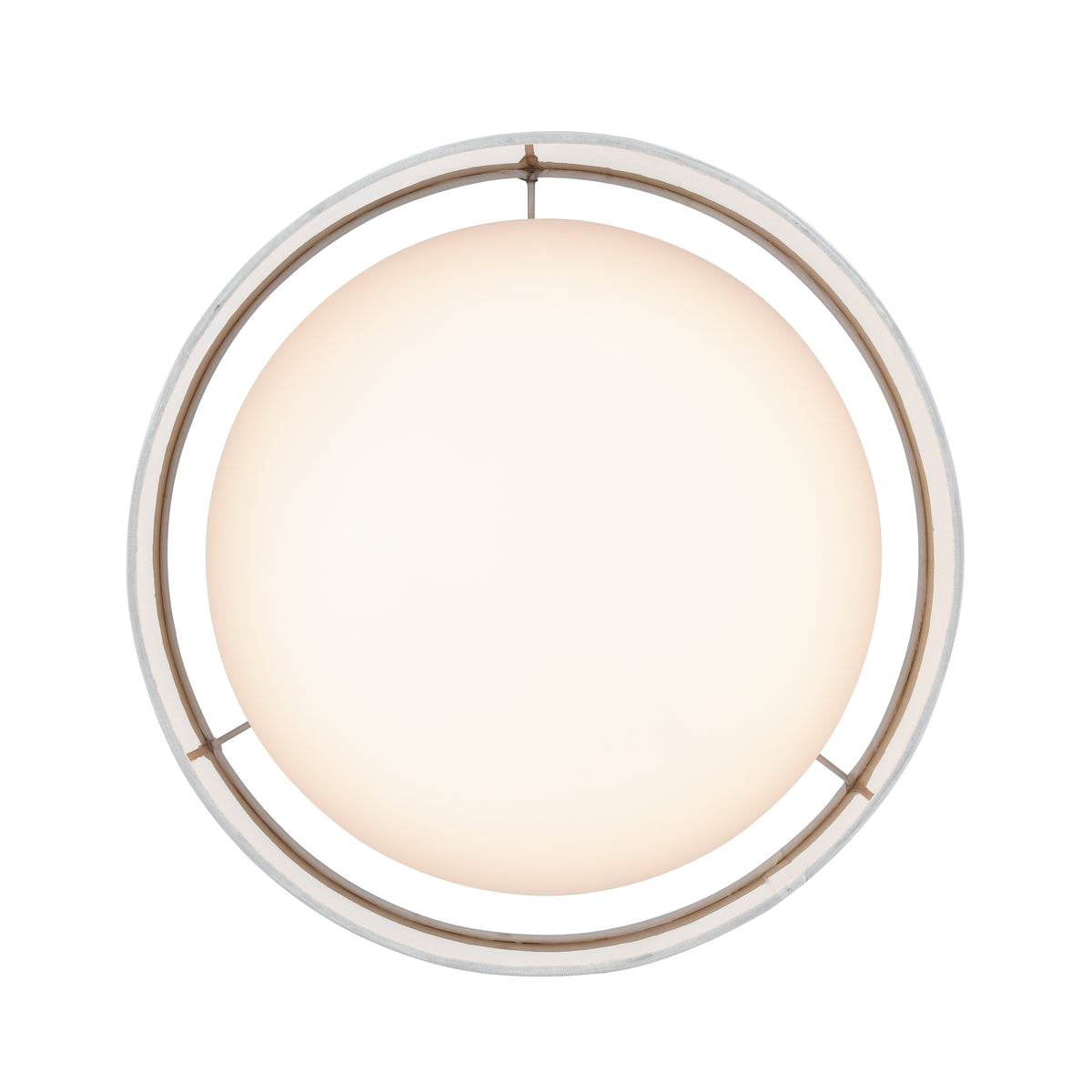 12.5-inch Rosata White Flush Mount Ceiling Light
