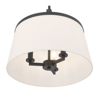 13.75'' Montrine Matte Black 3 Light Pendant