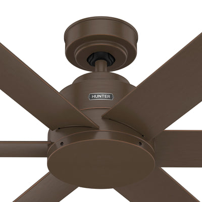 44 inch Kennicott Matte Bronze Damp Rated Ceiling Fan and Wall Control