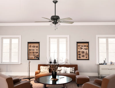 52 inch Shady Grove Noble Bronze Ceiling Fan with LED Light Kit and Pull Chain