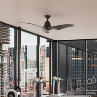 60 inch Arwen ENERGY STAR® Granite Damp Rated Ceiling Fan with LED Light Kit and Handheld Remote