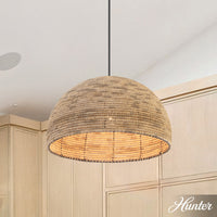 Maple Park 19.75-inch 5-light Brushed Nickel Round Pendant Cluster with Clear Glass