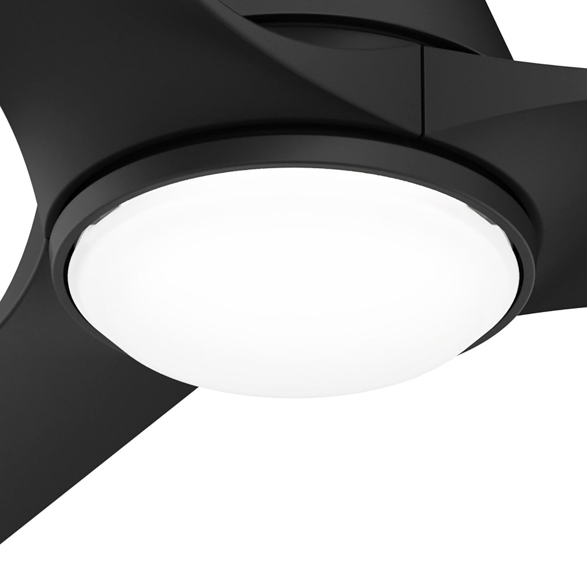 44 inch Aeronaut  Wi-Fi ENERGY STAR® Matte Black Damp Rated Ceiling Fan with LED Light Kit and Handheld Remote
