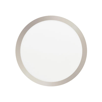 12-inch Brushed Nickel Flush Mount Light with 5-CCT Selectable White