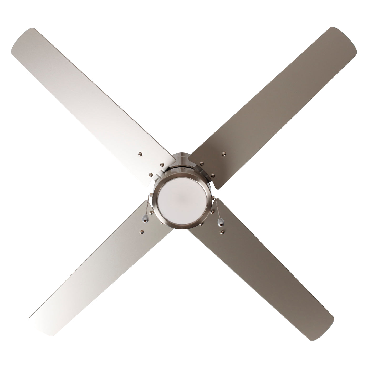 52 Inch Aldea AC Brushed Nickel Ceiling Fan 4-Blade Reversible