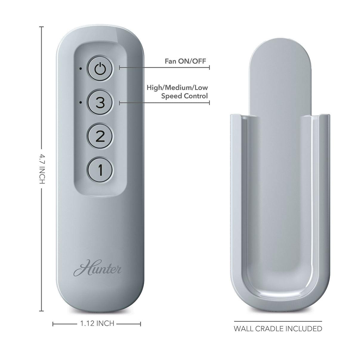 Hunter Universal No Light Handheld Remote with Receiver