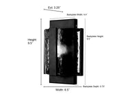6.5'' Rezi Matte Black 1 Light Wall Sconce