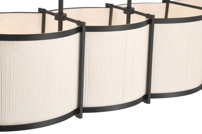 10.25'' Marlbeck Matte Black 5 Light Linear Chandelier