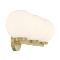 22'' Ardeva Vintage Brass 3 Light Bath Vanity