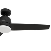 52 inch Malden Matte Black Ceiling Fan with LED Light Kit and Handheld Remote
