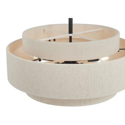15.75'' Helbert Matte Black 5 Light Pendant