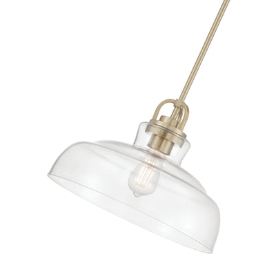10'' Clarien Modern Gold 1 Light Pendant